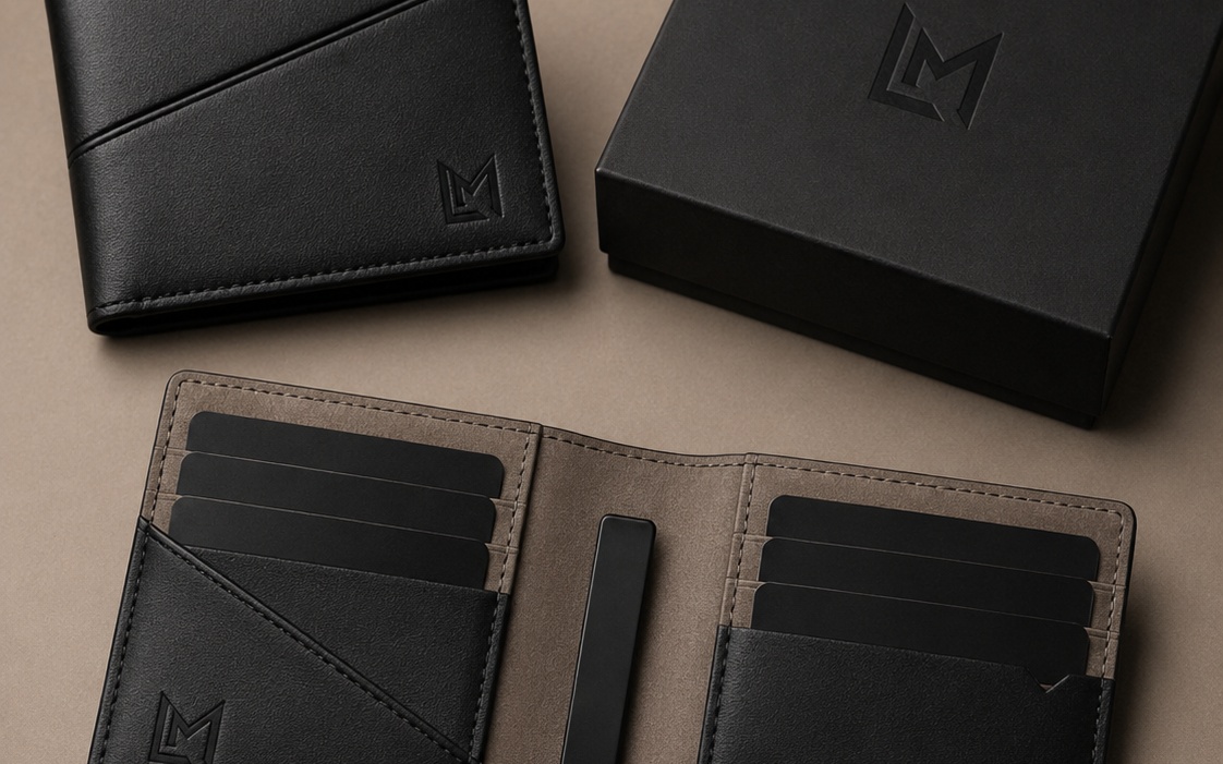 LAUREAN MIHAI leather wallet